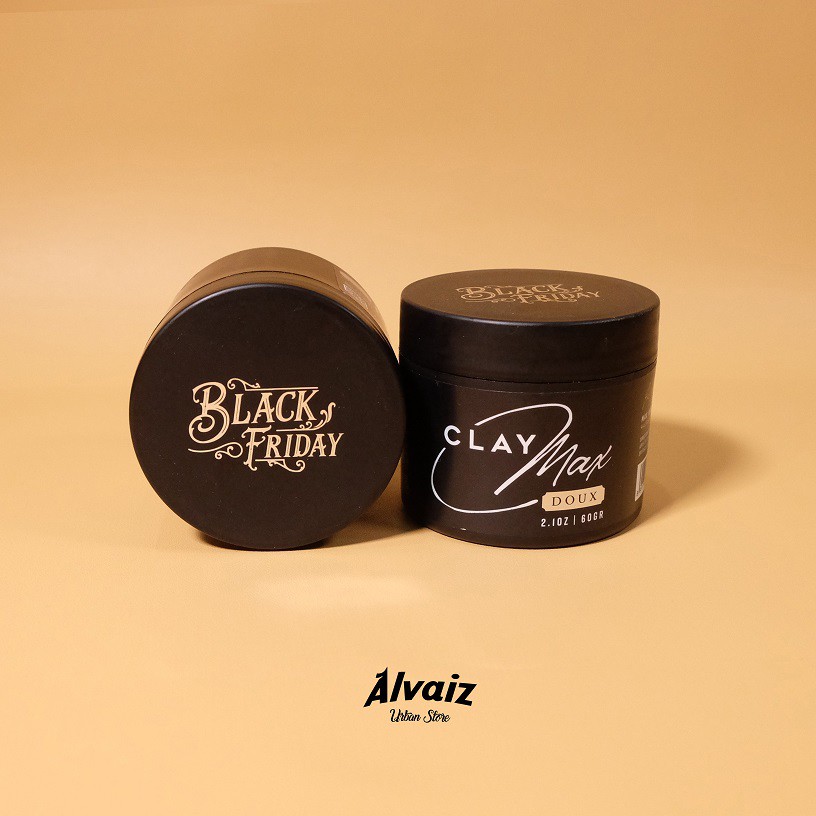 Pomade Clay Black Friday Claymax Doux Max Volume 60 Grams