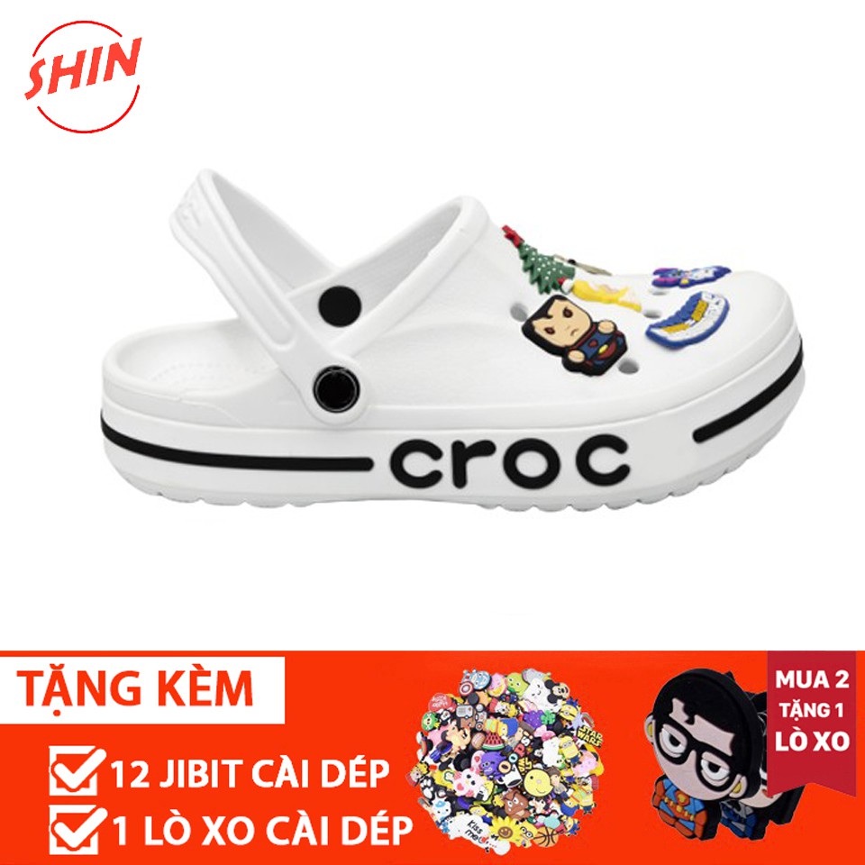 [Mã FASHIONT4WA2 giảm 10K đơn 50K] dép cross đế bánh mìFREESHIPDÉP cross hotrend BAya trắng