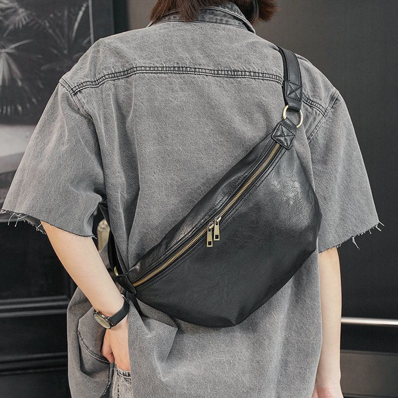 Túi đeo chéo Nam nữ EW da PU, túi đeo ngực thể thao 2 ngăn lớn thời trang Unisex phong cách Hàn Quốc GATE6 - 9943