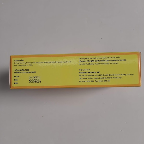 Viên uống NANO CURCUMIN GOLD Tam thất Xạ đen - Hỗ trợ giảm Acid dịch vị , giảm nguy cơ loét dạ dày tá tràngHộp 30 viên