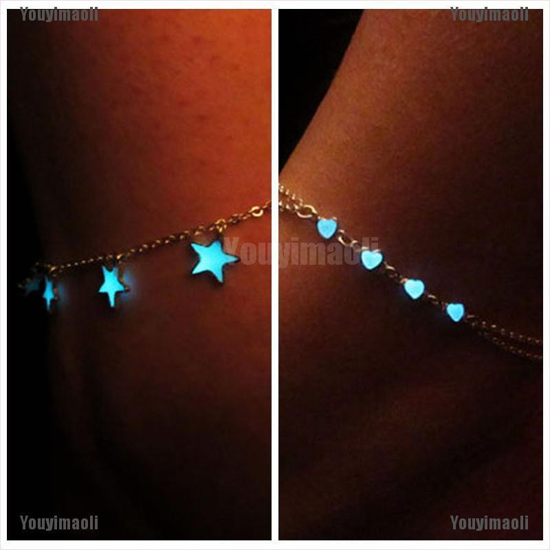 Vòng lắc chân dạ quang xinh xắn dành cho nữ | BigBuy360 - bigbuy360.vn