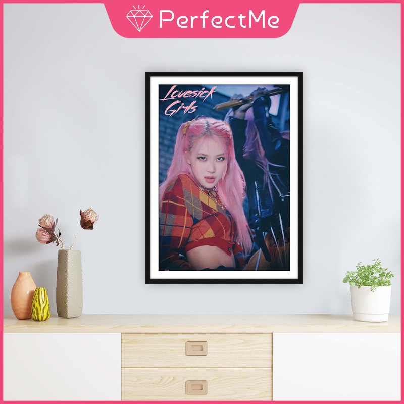 Tranh Đính Đá 5D Tự Làm 30X40cm Hình BLACKPINK Trang Trí Nhà Cửa