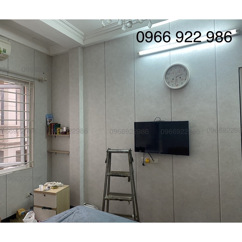 Giấy Dán Tường Hàn Quốc có sẵn chỉ kẻ sọc, giấy giả bê tông 16,5m2