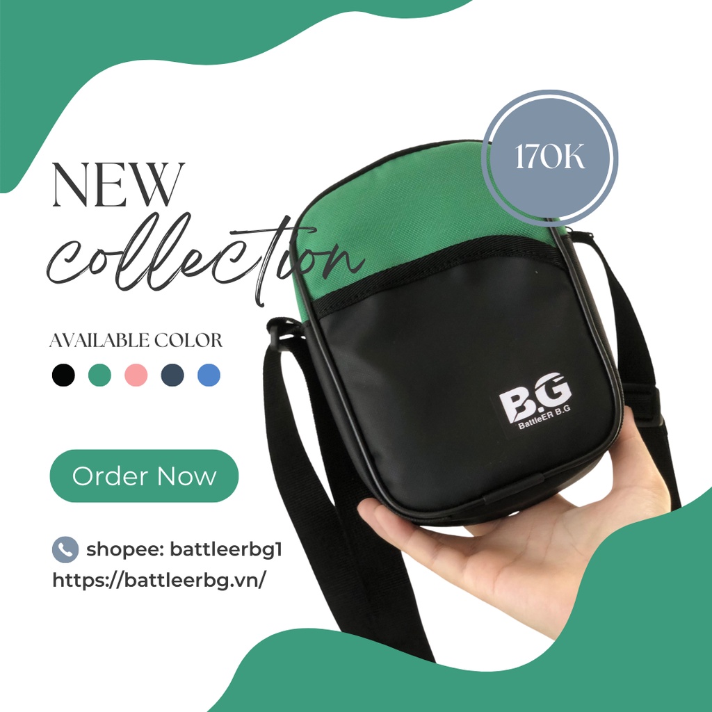 Túi đeo chéo BATTLE ER B.G x005 Unisex Streetwear Bag