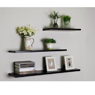 Bộ 3 thanh kệ 40,50,60x15cm trang trí treo tường gỗ lõi xanh chống ẩm (CHỌN MÀU)