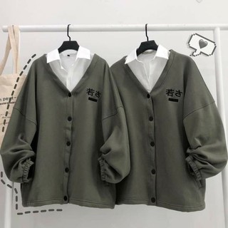 Áo Khoác Nỉ Cardigan CUBE ( ảnh thật cận chất )