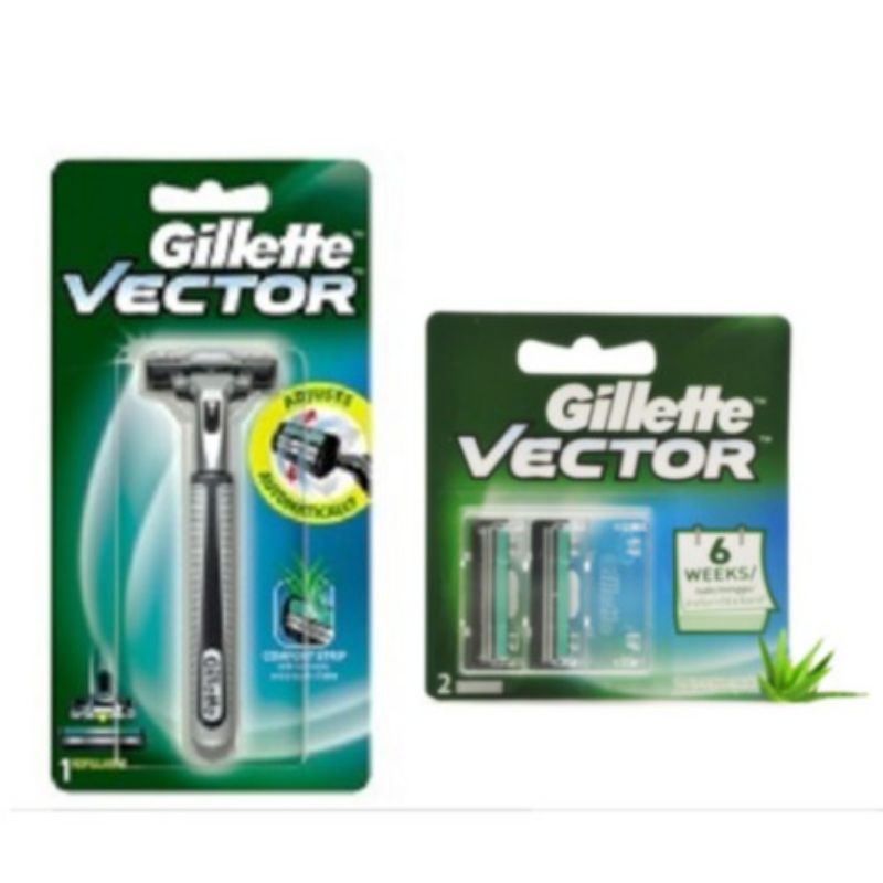 ( Chính hãng)Dao cạo râu Gillette Vector và lưỡi cạo