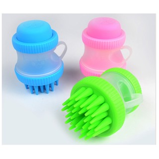 Bàn chải tắm Silicon 2in1 cho Thú Cưng