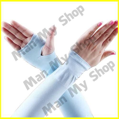 Găng Tay Dài Chống Nắng Nam Nữ Xỏ Ngón Thể Thao Let's Slim Man My Shop