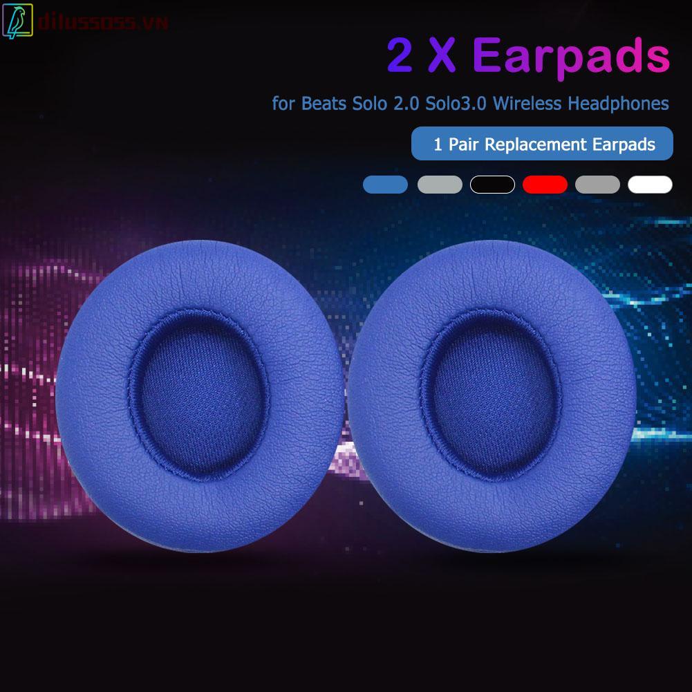 1 cặp đệm tai nghe thay thế cho tai nghe không dây Beats Solo 2.0 Solo3.0