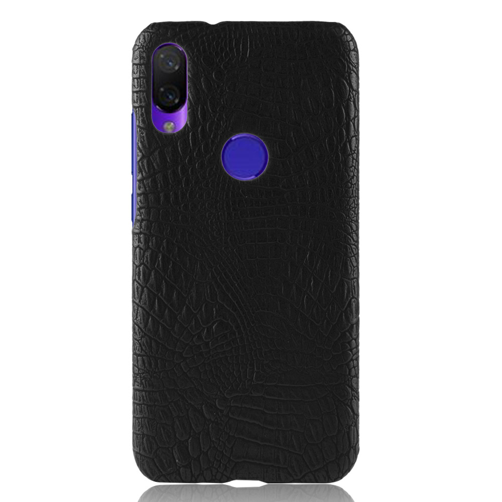 Xiaomi Redmi Note 7 Casing Fashion Crocodile Pattern Hard PC PU Leather Back Cover Xiomi Redmi Note7 Pro Hard Plastic Case Phone Cover