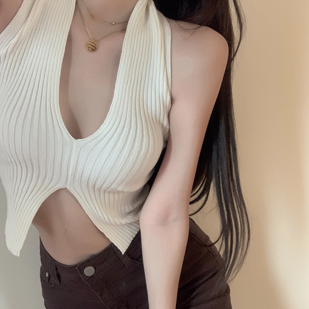 Áo hai dây cổ chữ v gợi cảm cho nữ