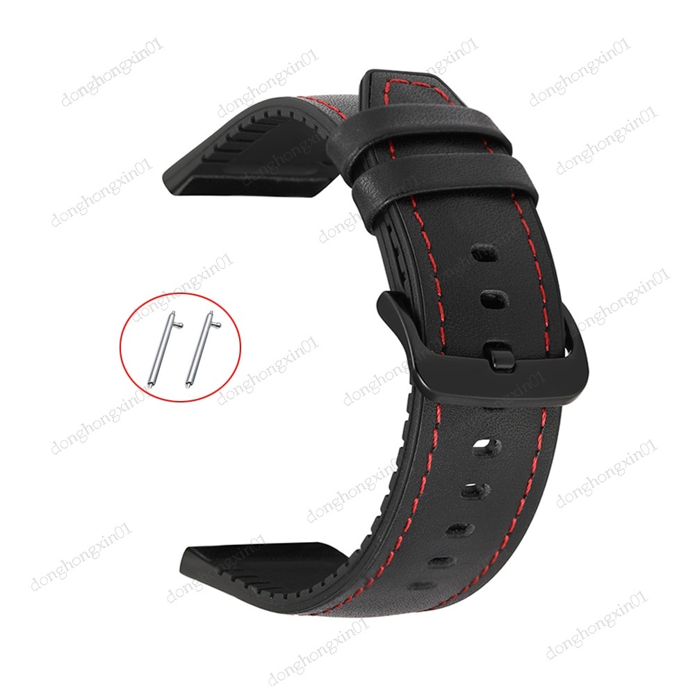 Dây Đeo Bằng Da 22mm Cho Đồng Hồ Thông Minh Xiaomi MI Watch S1 Active / MI Watch 2