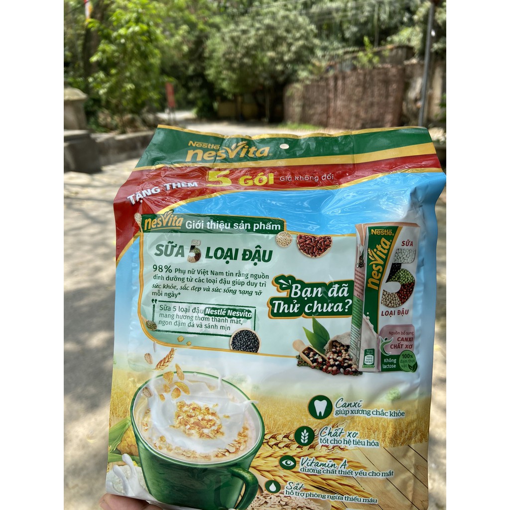 NGŨ CỐC DINH DƯỠNG NESVITA NESTLE 400G tặng 5 gói tổng 21 gói x25g