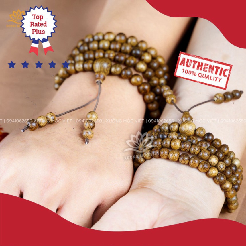 [CAO CẤP] Vòng Tay Trầm Hương Chuỗi Tràng Hạt 108 Trầm Tốc Lào Tự Nhiên | BigBuy360 - bigbuy360.vn