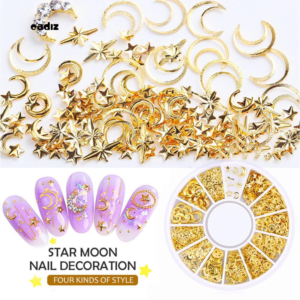 Hộp phụ kiện trang trí móng tay nghệ thuật 3D thời trang tiện lợi