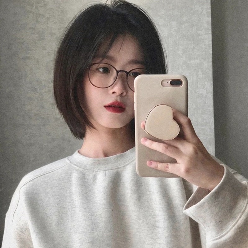 Kính mắt không độ form tròn nhựa dẻo Hàn Quốc