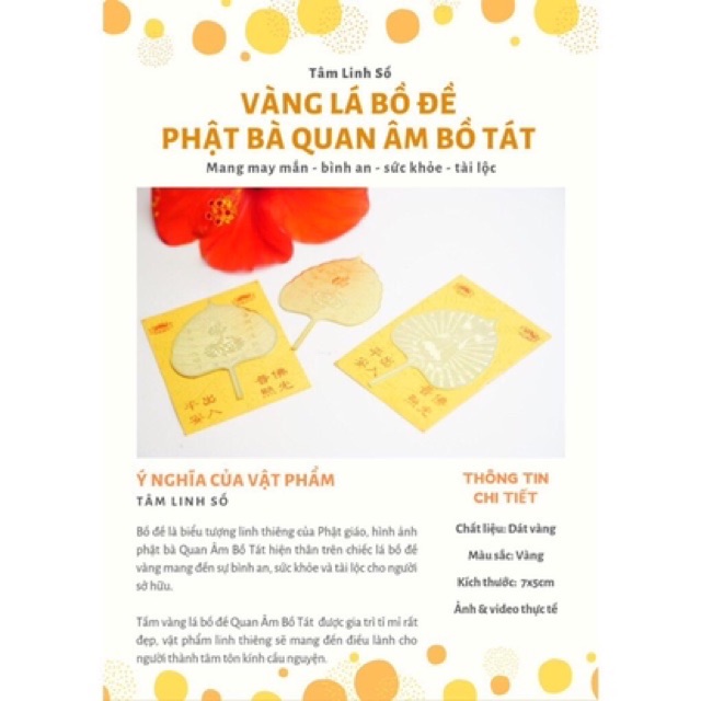Lá Bồ Đề Mạ Vàng MẪU MỚI Cao cấp loại 1