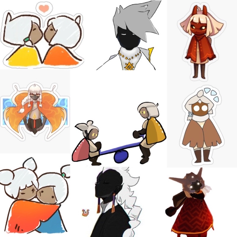 Sticker anime Arknights 30-60 cái ép lụa khác nhau/ ảnh dán Arknights