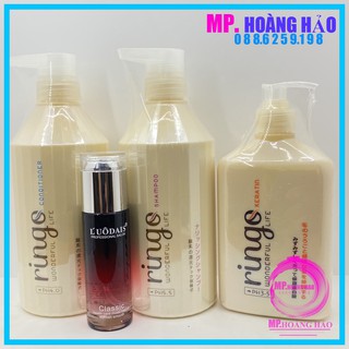 Bộ 3 Sản Phẩm Cao Cấp Gội - Xả - Ủ Siêu Phục Hồi Ringo Tặng Tình Dầu