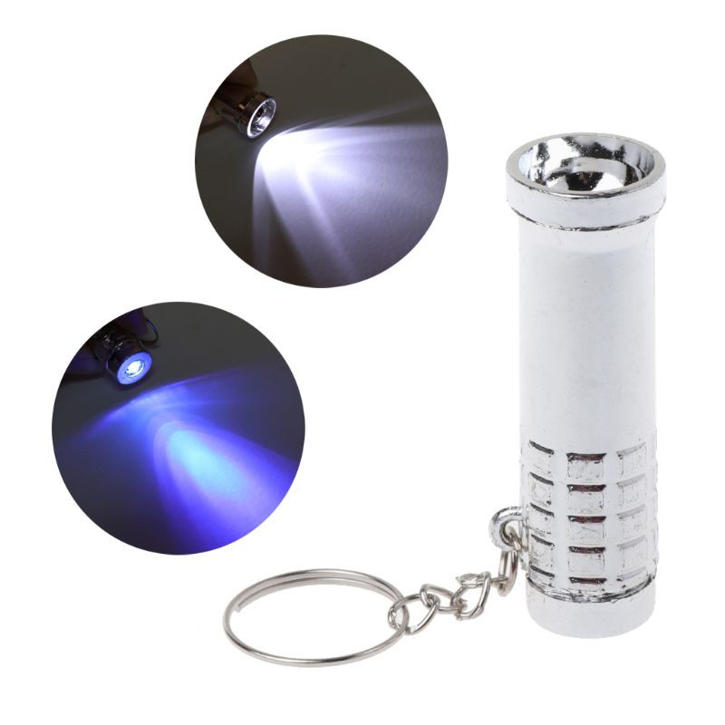 Móc Khóa Đèn Pin Led 2 Trong 1 Tiện Dụng