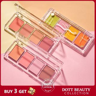 Bảng phấn má hồng Judydoll 4 màu lì mượt mà xinh xắn