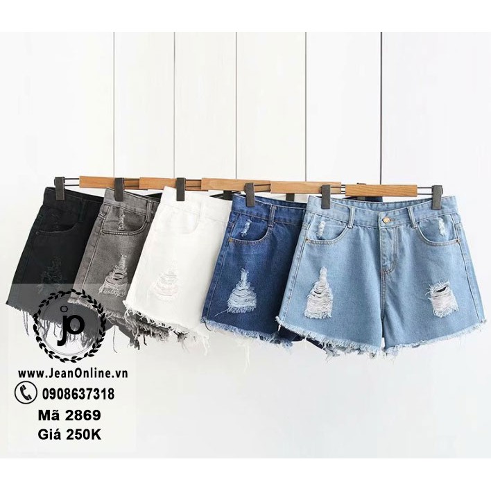 Quần short jean big size (MS 2869)