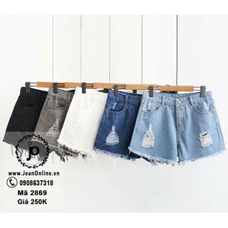 Quần short jean big size