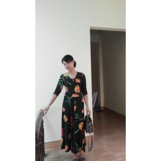 Đầm maxi trung niên