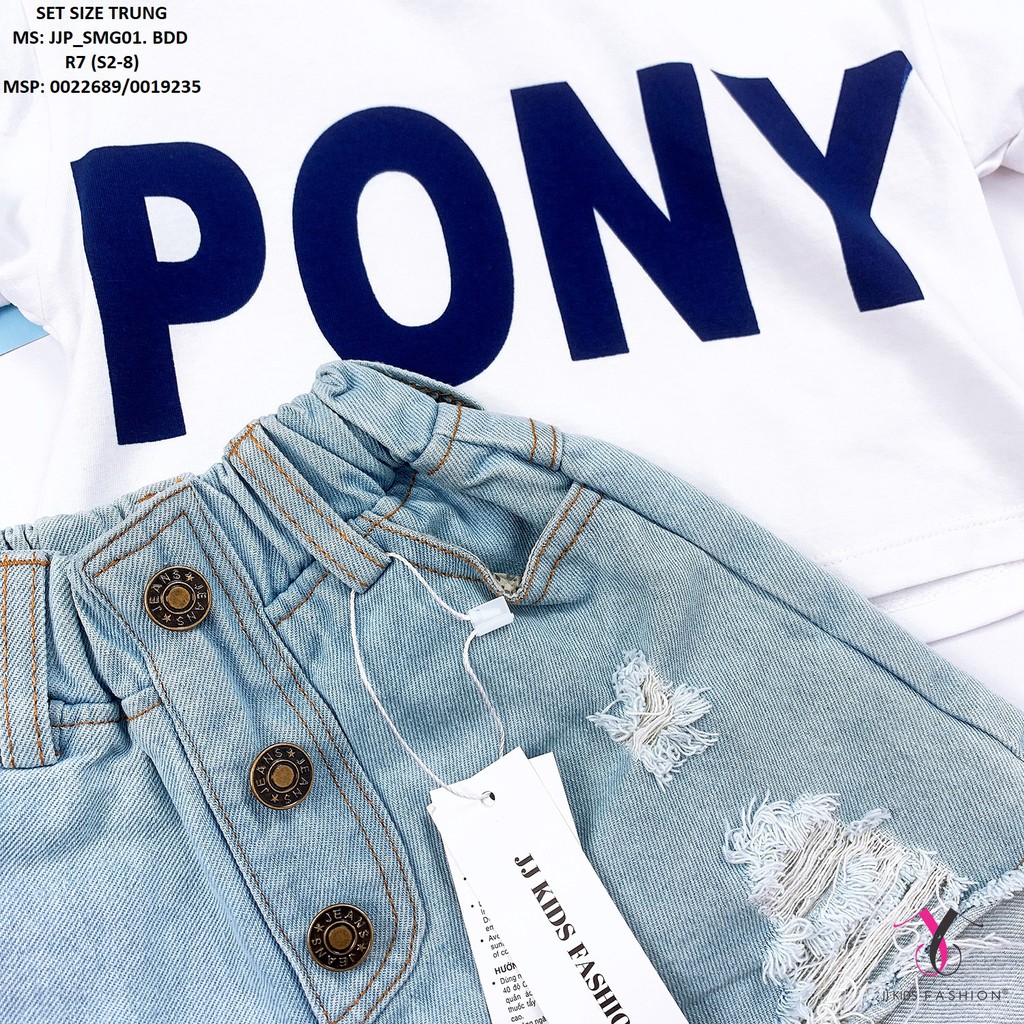 Set thời trang bé gái Pony JJ KIDS JJP_SMG01