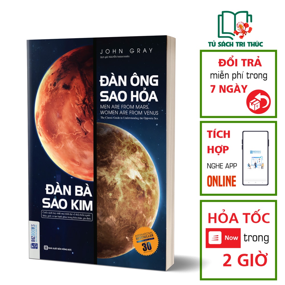 Sách Kỹ Năng Đọc Kèm Apps - Đàn Ông Sao Hỏa Đàn Bà Sao Kim - Phiên Bản Đặc Biệt - BIZBOOKS