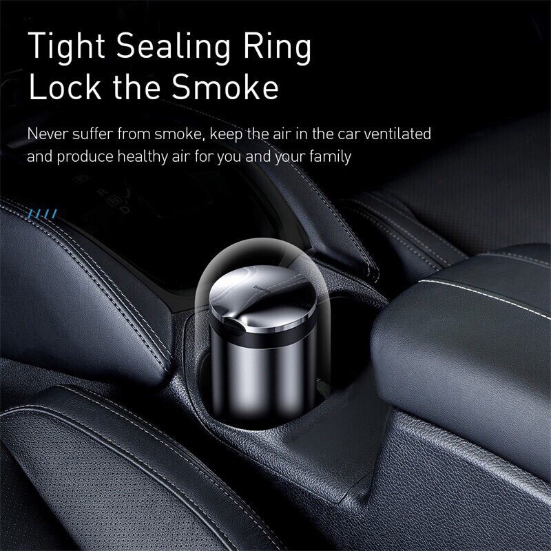 Thùng Rác Ô tô Baseus Premium Car Ashtray Với Thiết Kế Chống Cháy Nhỏ Gọn cho xe ô tô giúp xe luôn sạch sẽ và gọn gàng