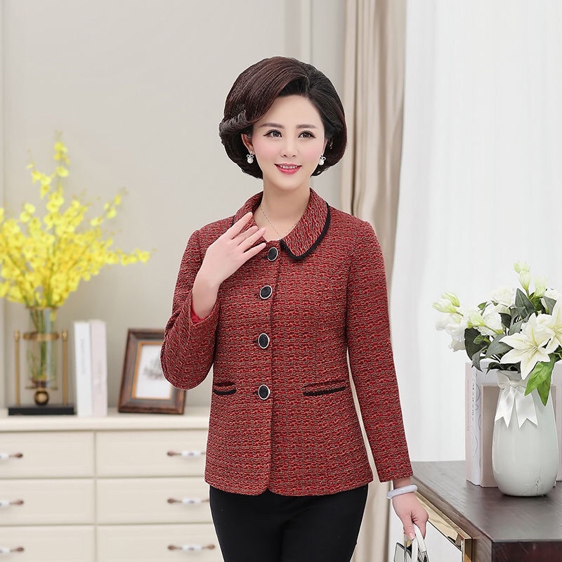 Áo dạ trung niên nữ sang trọng tặng mẹ( có sẵn)