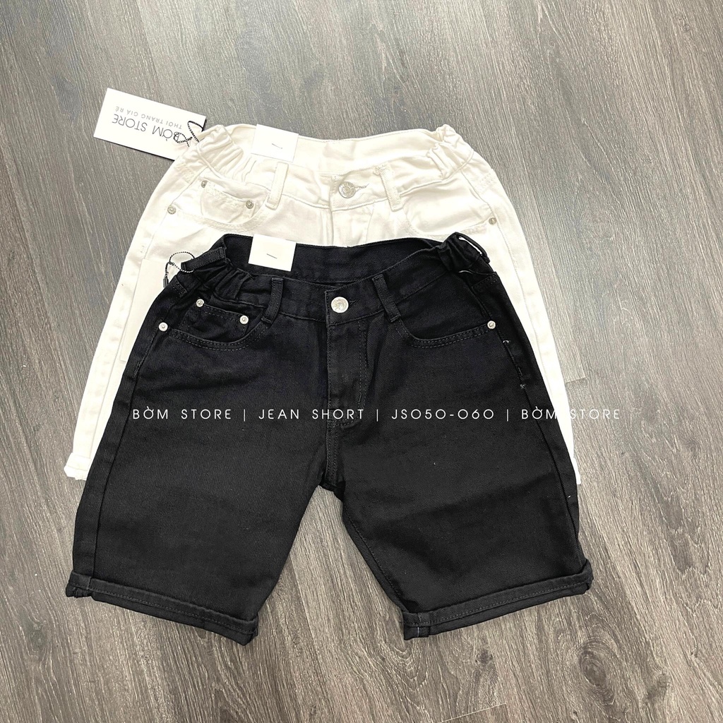 Quần Jean Short Nam Trơn Lưng Thun BEACON DENIM Trẻ Trung Phù Hợp Mang Đi Biển, Mang Hàng Ngày Mã JS050/060
