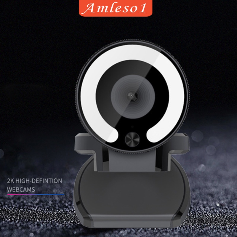 Webcam Amleso1 1080p Có Đèn Led Cho Laptop / Máy Tính Để Bàn | BigBuy360 - bigbuy360.vn