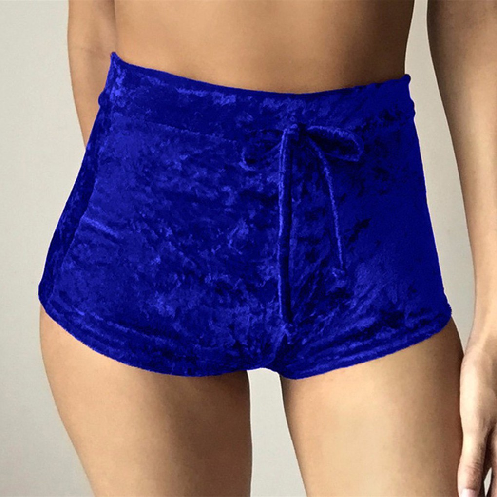 Quần short dáng ôm eo cao thời trang nữ