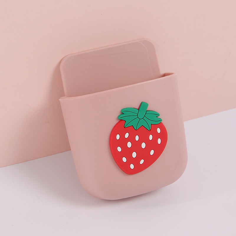 TAILI cute Wall Mounted Storage Box Mobile Phone Plug Holder Stand Rack Organizer Case