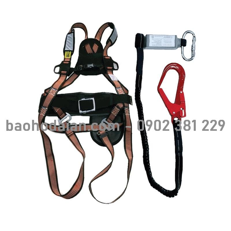 Dây an toàn toàn thân Hàn Quốc Kujie 1 móc nhôm giảm sốc