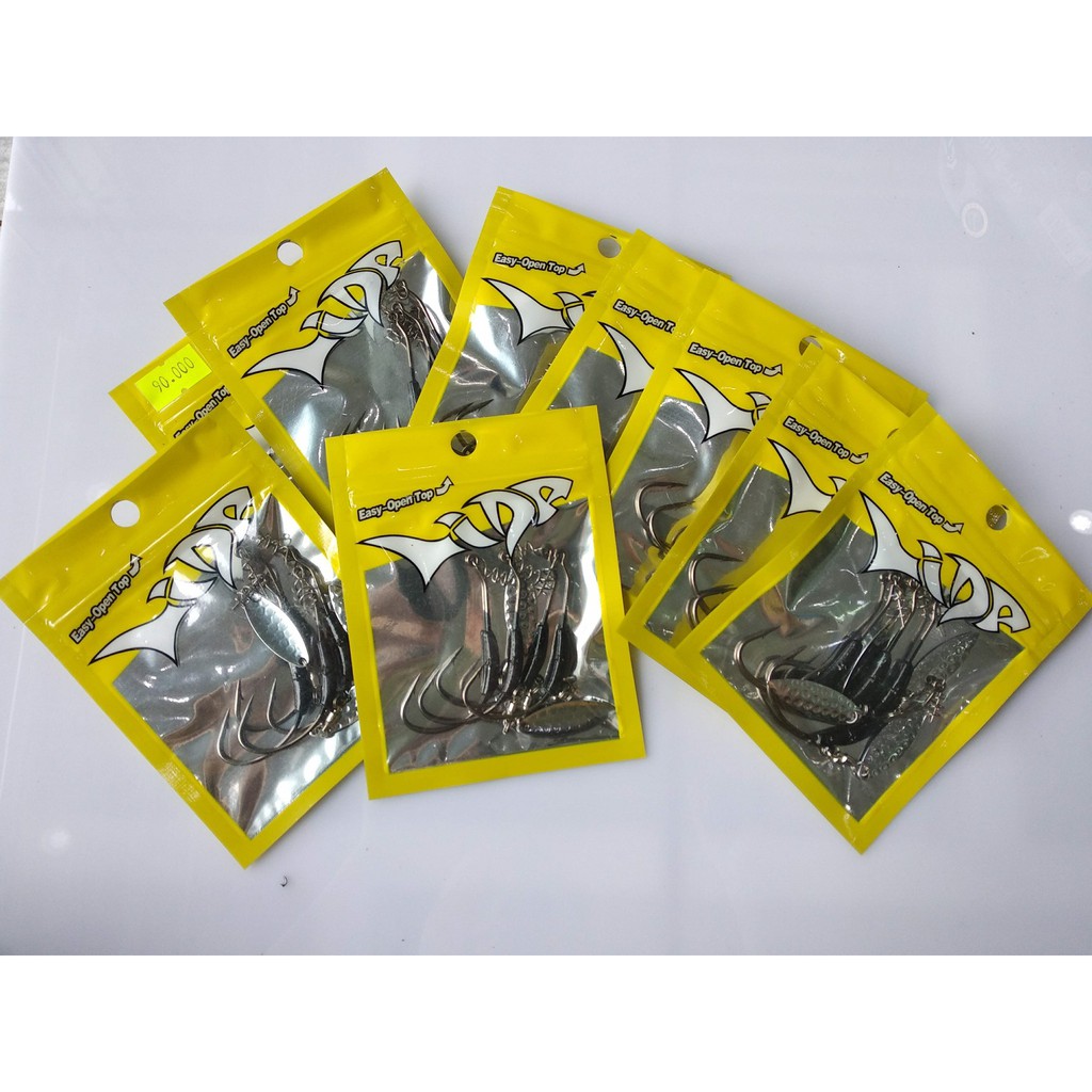 COMBO 2 TÚI LƯỠI CÂU MÓC MỒI MỀM 4G