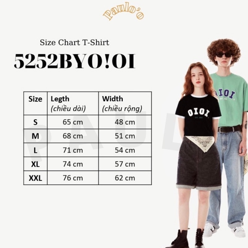 PAULO Áo thun Hàn 5252byO!Oi SẴN