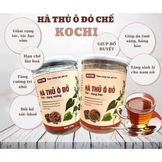 Hà thủ ô đỏ chế kochi dạng bột 600g - giúp đen tóc - giảm rụng tóc - hết hói đầu