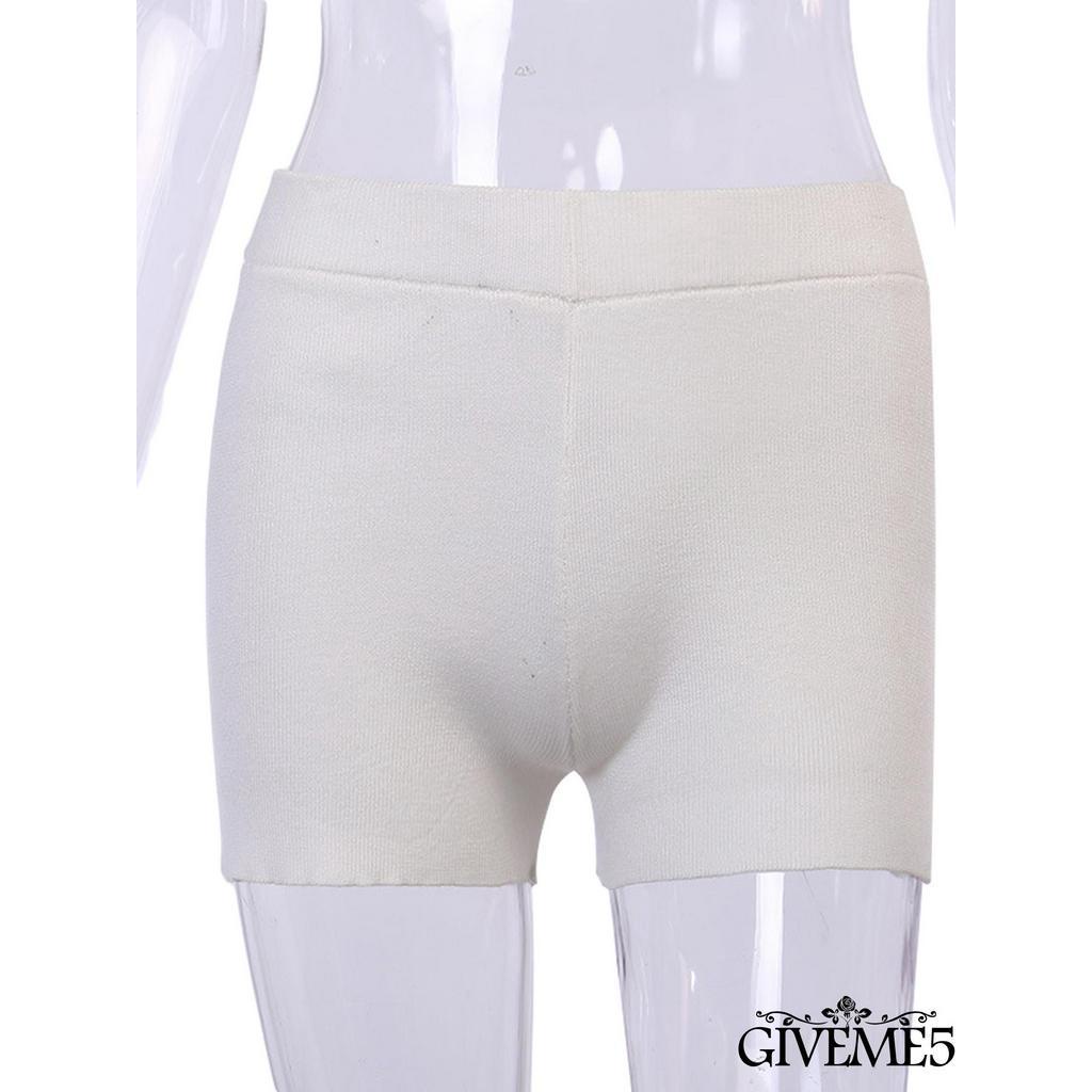 Quần Short Nữ Lưng Cao Co Giãn Quyến Rũ