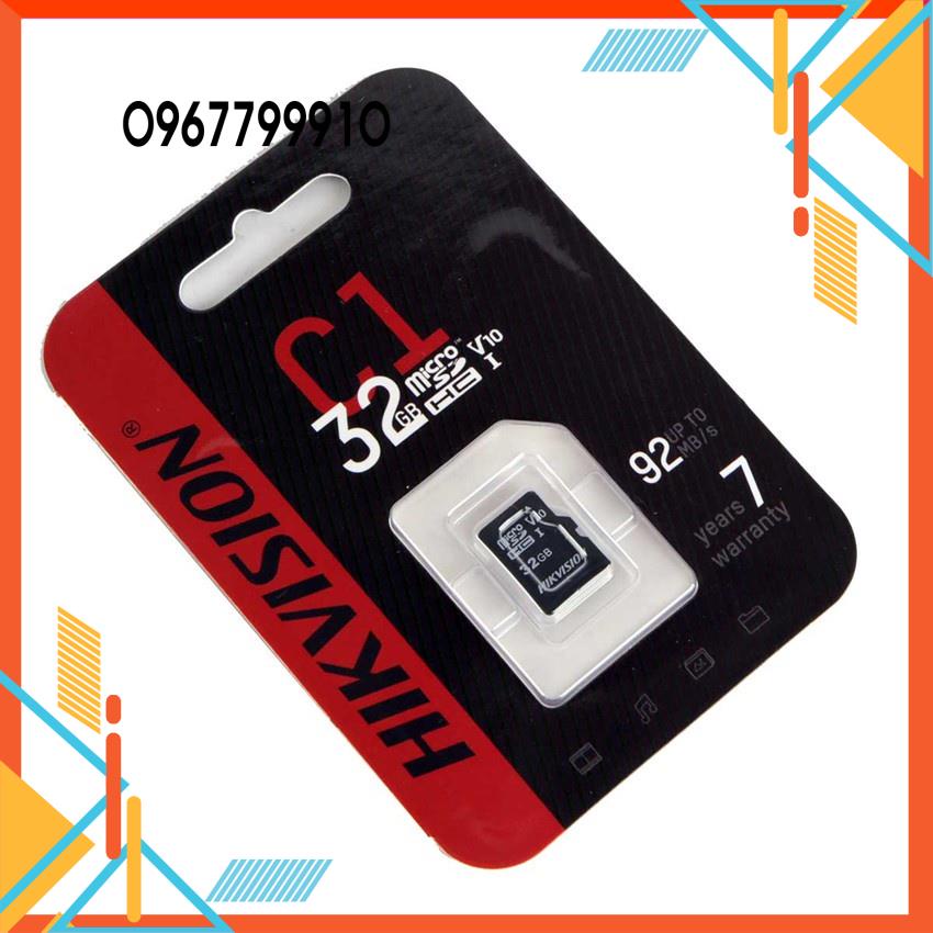 [HOT]Thẻ nhớ camera micro sd hikvision 32gb/64gb/128gb class 10- Thẻ Nhớ Chính hãng- bảo hành 2 năm
