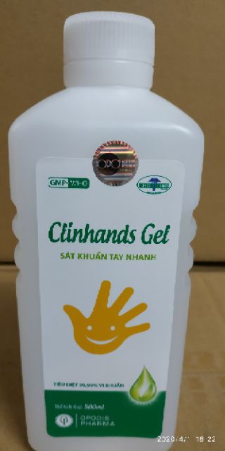 NƯỚC RỬA TAY KHÔ CLINHANDS GEL 500ml (OPODIS PHARMA) | BigBuy360 - bigbuy360.vn