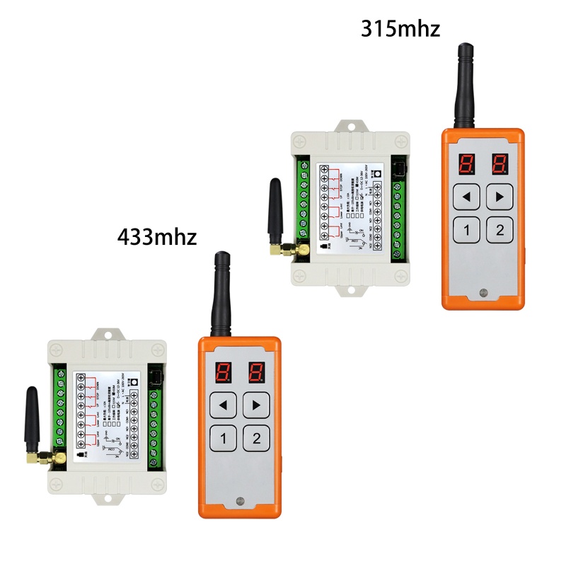 Bộ Điều Khiển Từ Xa 315 433Mhz 12V-48V 4CH Cho Đèn LED