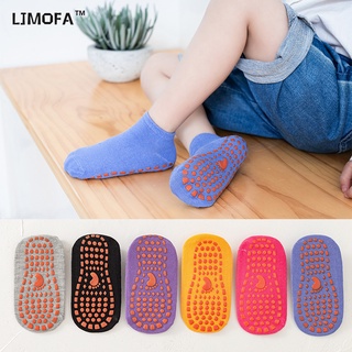 LJMOFA KIDS Chứng khoán thứ hai 1-12 tuổi trẻ em sàn nhà vớ trẻ em đi bộ vớ kẹo màu sắc màu sắc màu sắc màu sắc lựa chọn phòng chống trơn tàu vớ silica gel chống trơn ở phần cuối của trẻ em vớ bán buôn
