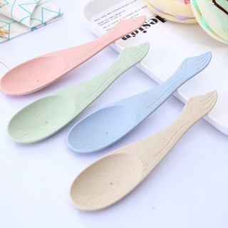 Bát ăn dặm hình cá lúa mạch có kèm muỗng
