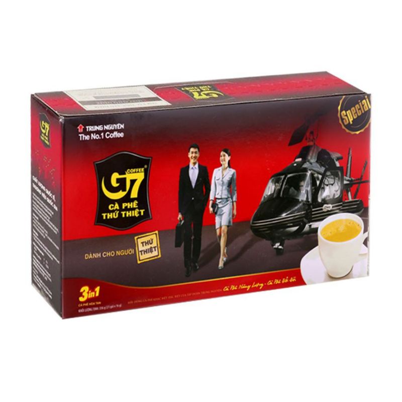 Cà phê hoà tan G7 hộp 21 gói x 16g 3in1 date mới