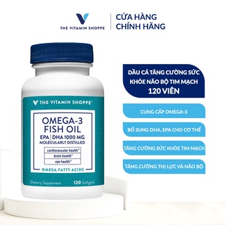 Viên uống dầu cá Omega 3 Fish Oil giúp bổ não sáng mắt tăng cường sức khỏe tim mạch