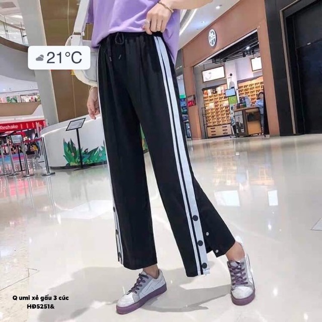 Quần umi xẻ gấu 3 cúc - HĐ